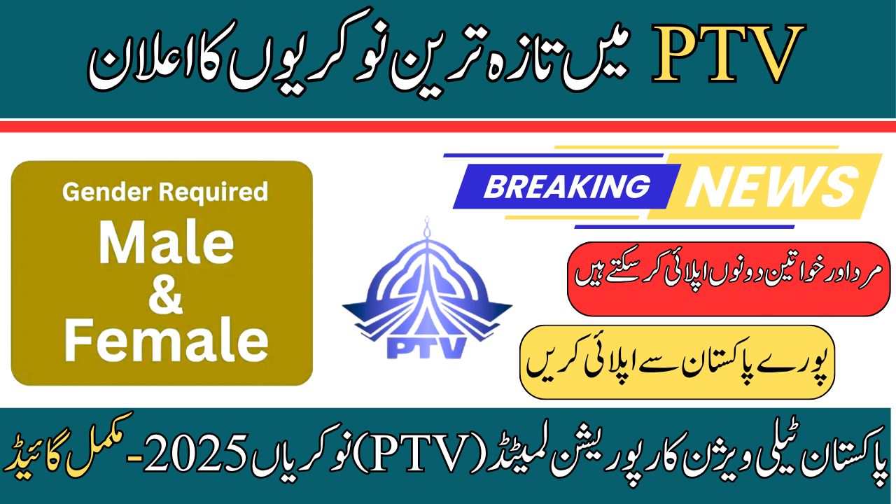 Pakistan Television Corporation Limited (PTV) Jobs