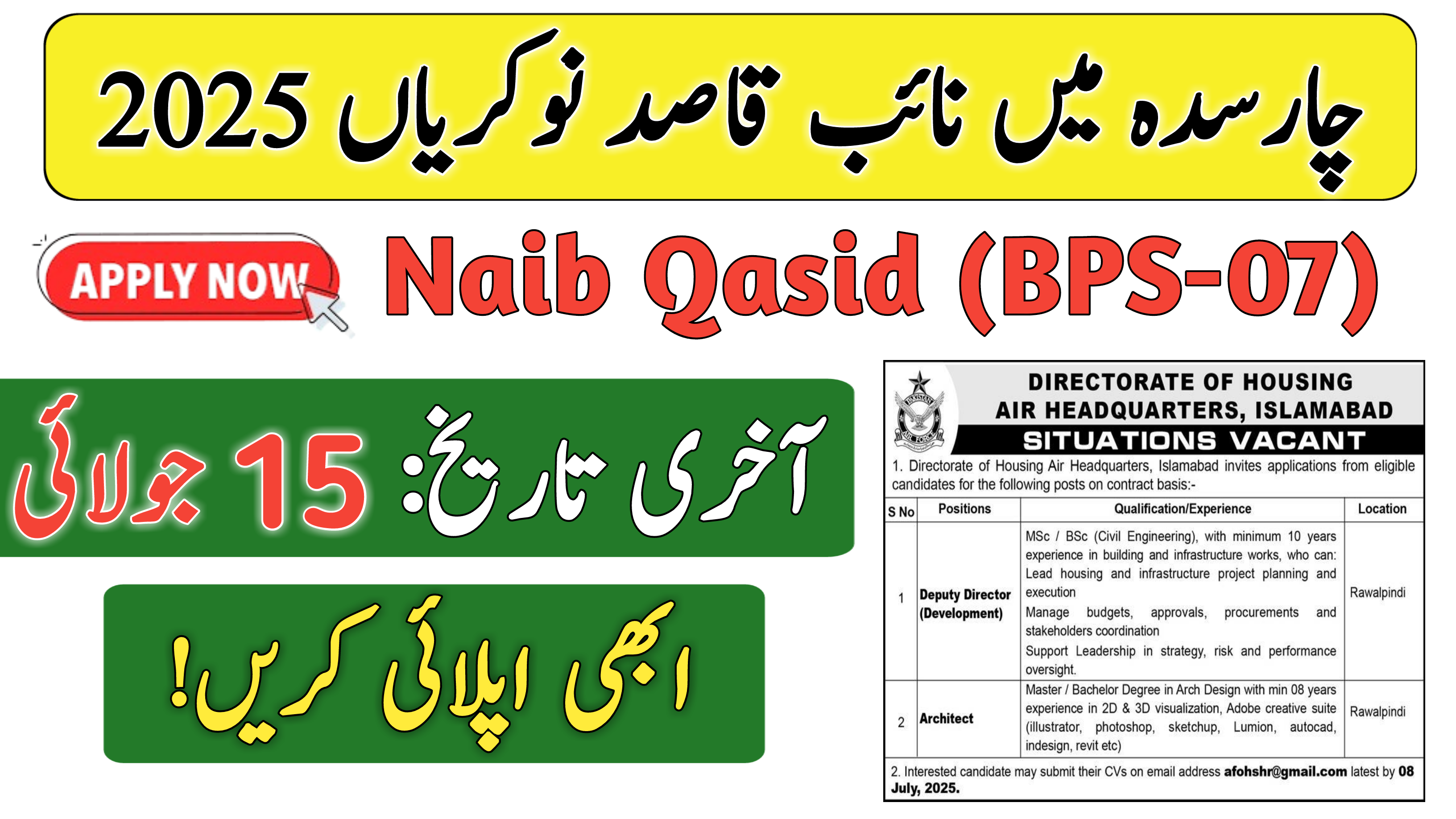 Population Welfare Department PWD Charsadda Jobs