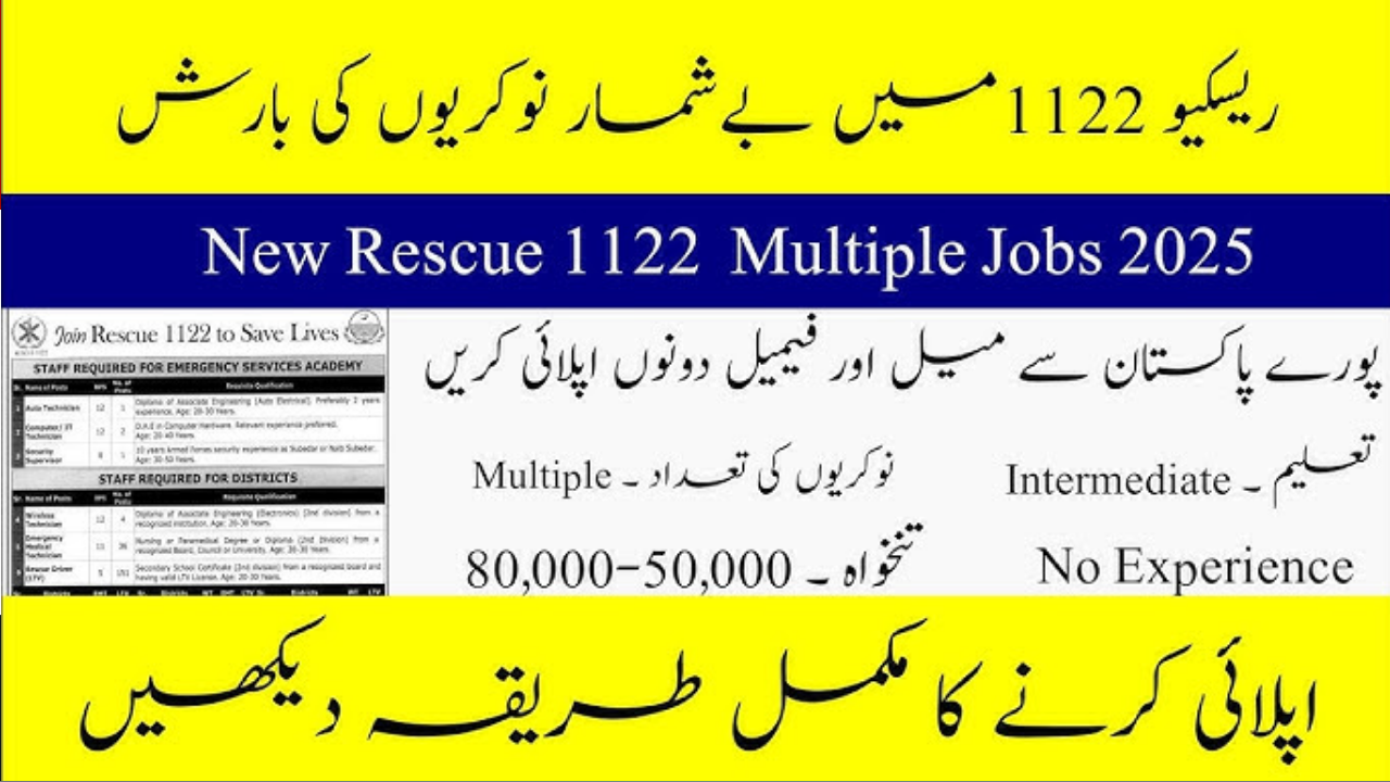 Rescue 1122 Jobs