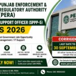PERA Lahore Jobs 2026 | Apply for System Support Officer (SPPP-5) Before 30 September