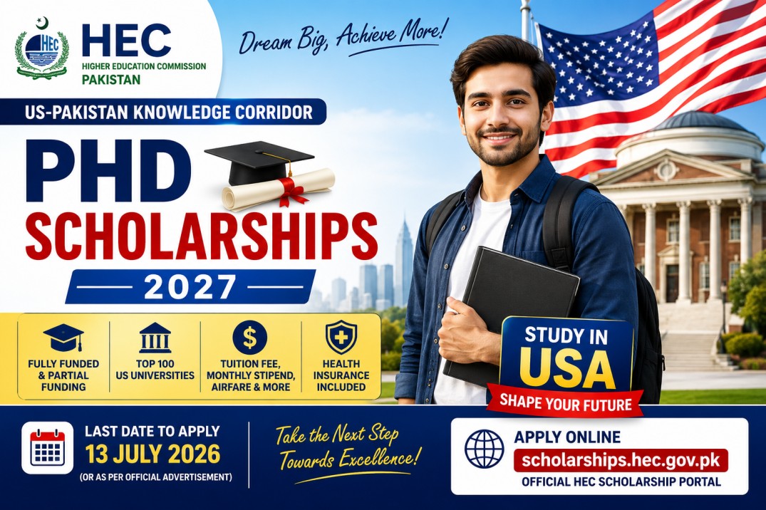 HEC US-Pakistan Knowledge Corridor PhD Scholarships 2027