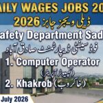 Daily Wages Food Safety Department Jobs 2026 in Sadiqabad