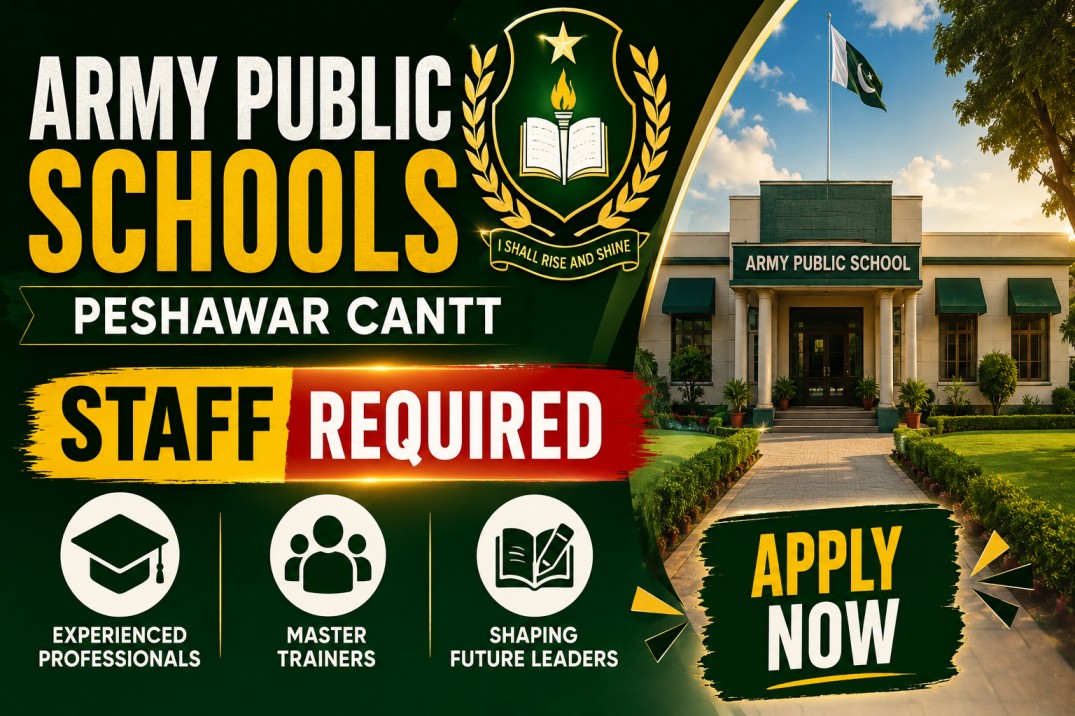 New Army Public Educational Institutions Peshawar Cantt Jobs 2026 : Apply Online