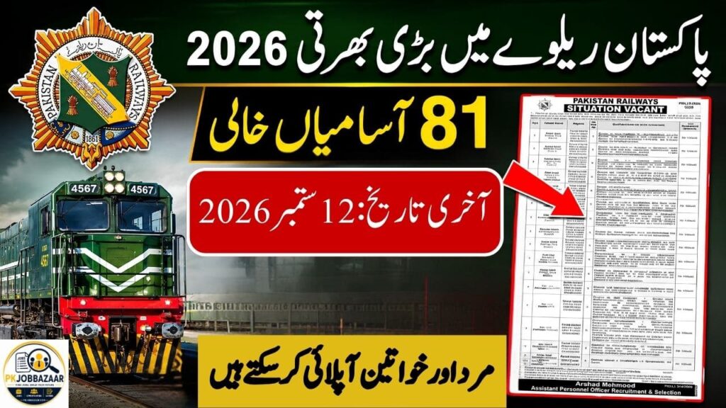 Pakistan Railways Jobs 2026